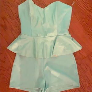 Dressy romper teal